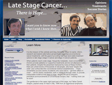 Tablet Screenshot of latestagecancer.com